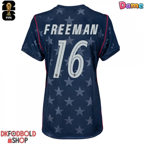 Forente stater Alex Freeman #16 Udebanetrøje Dame VM 2026 Kort ærmer